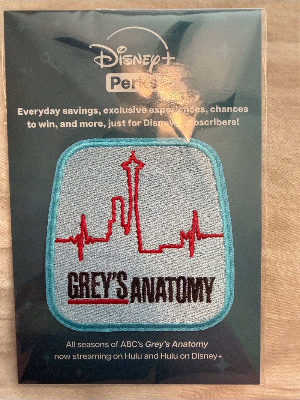 Disney collectible Grey's Anatomy Embroidered Patch